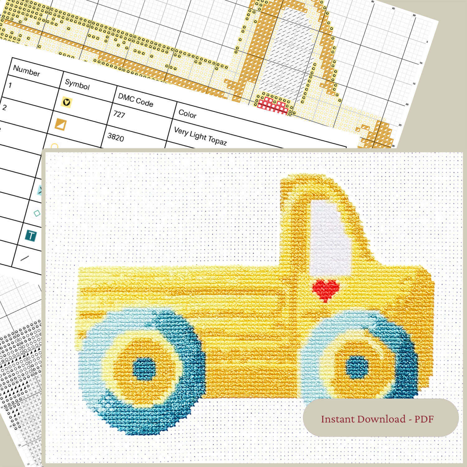 Yellow Truck - Digital Chart