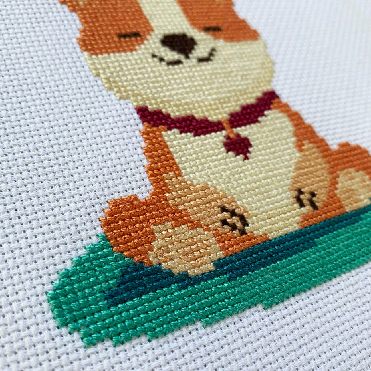 Zen Puppy - Relaxing Counted Cross Stitch Kit for Dog Lovers