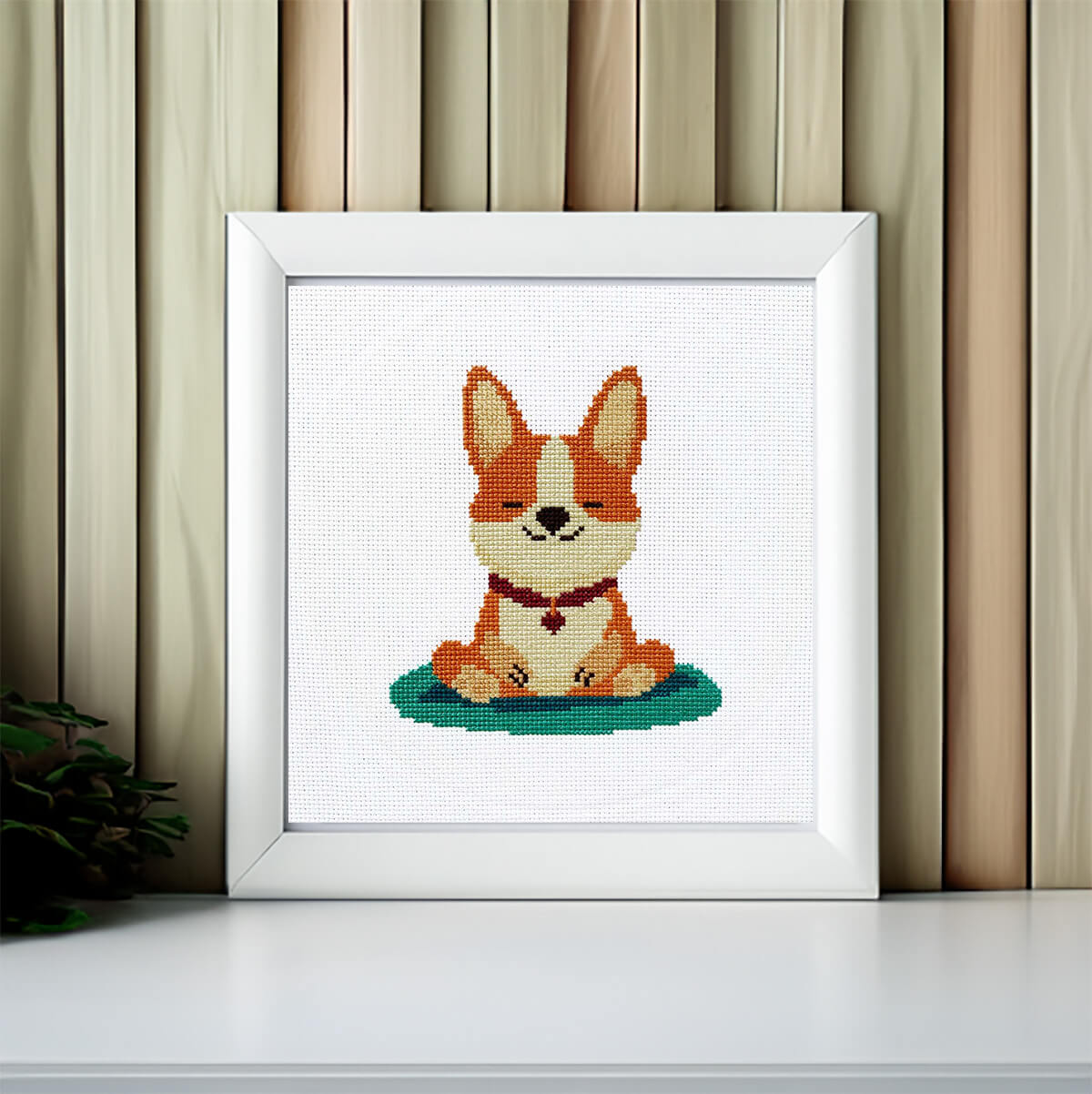 Zen Puppy - Relaxing Counted Cross Stitch Kit for Dog Lovers