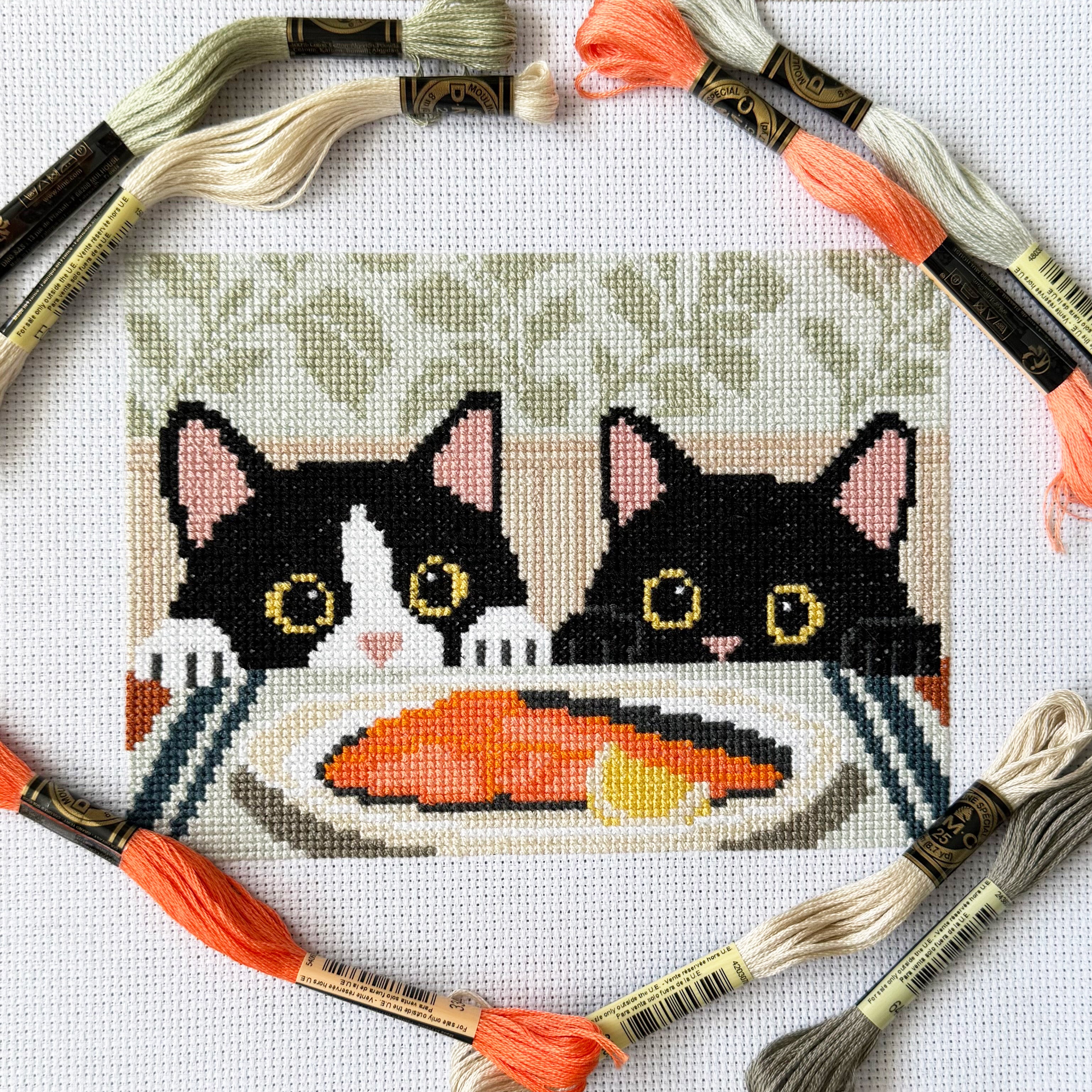 Dinner Inspectors Counted Cross Stitch Kit